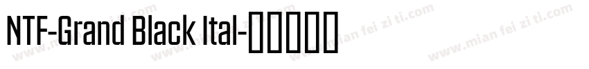 NTF-Grand Black Ital字体转换